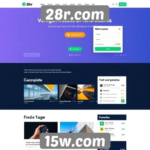 Layout e design do site 28r.com em foco